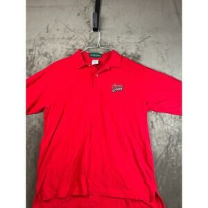 Vintage Men's Polo Coors Light‎ RED Outer Banks, Size large